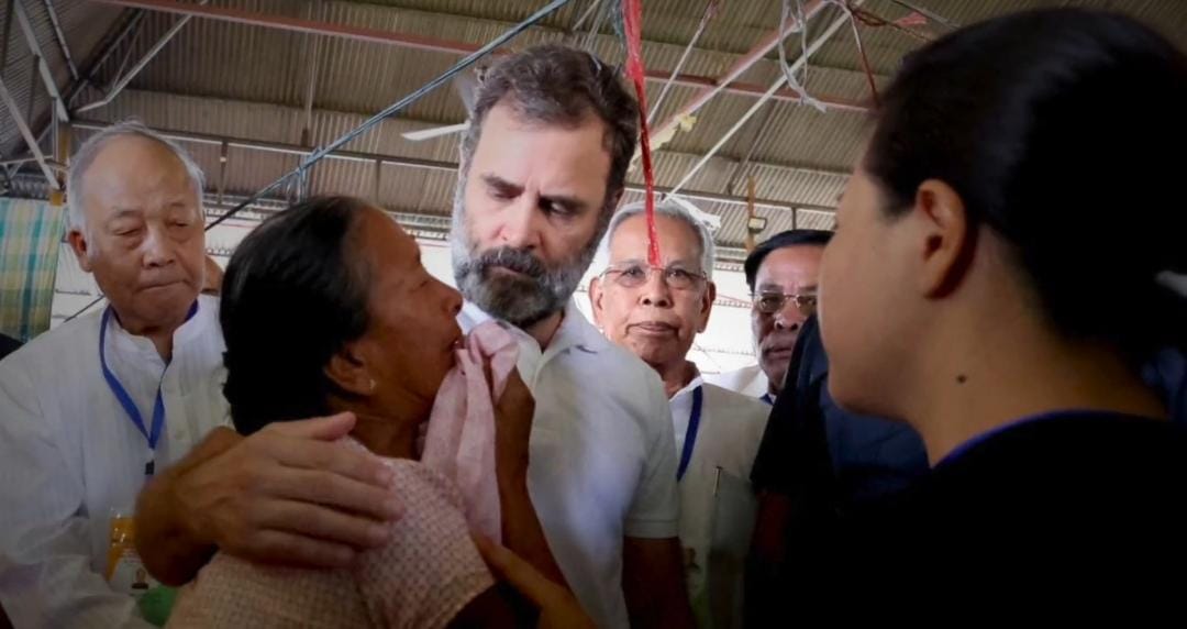 Rahul Gandhi's two day visit to violence-torn Manipur: Convoy stopped; ruling party jabs at the Congress leader.