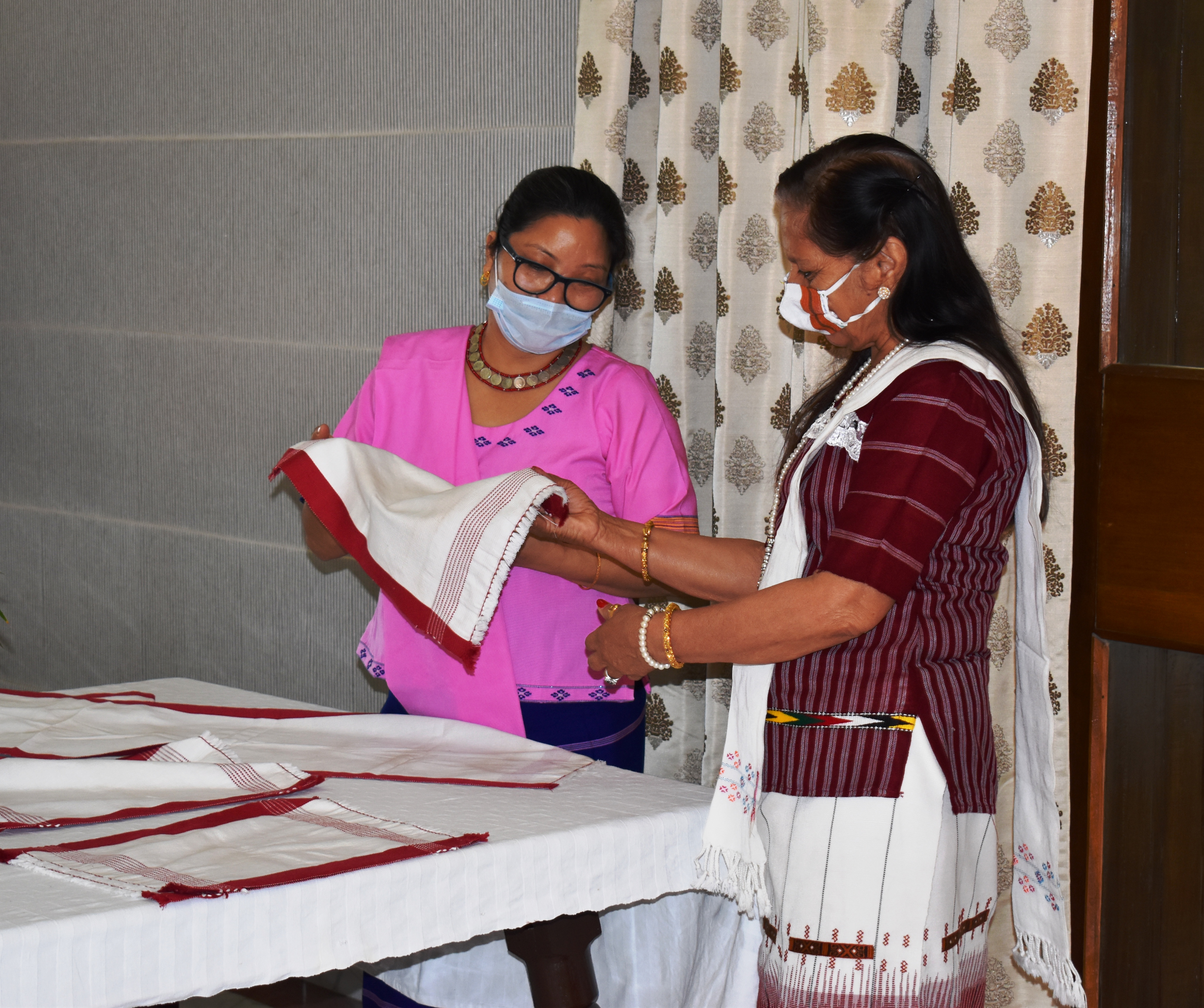 First Lady of the State for promotion of apiculture and traditional looms