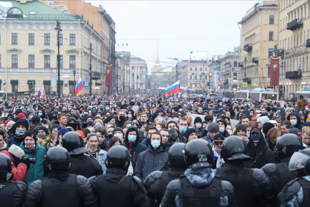 Over 5,000 arrested at pro-Navalny protests across Russia