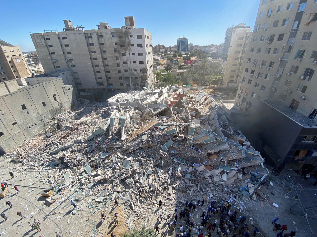 Israel-Hamas conflict rages as Israeli strike demolishes tower block of U.S. Associated Press and Qatar-based Al Jazeera media houses.