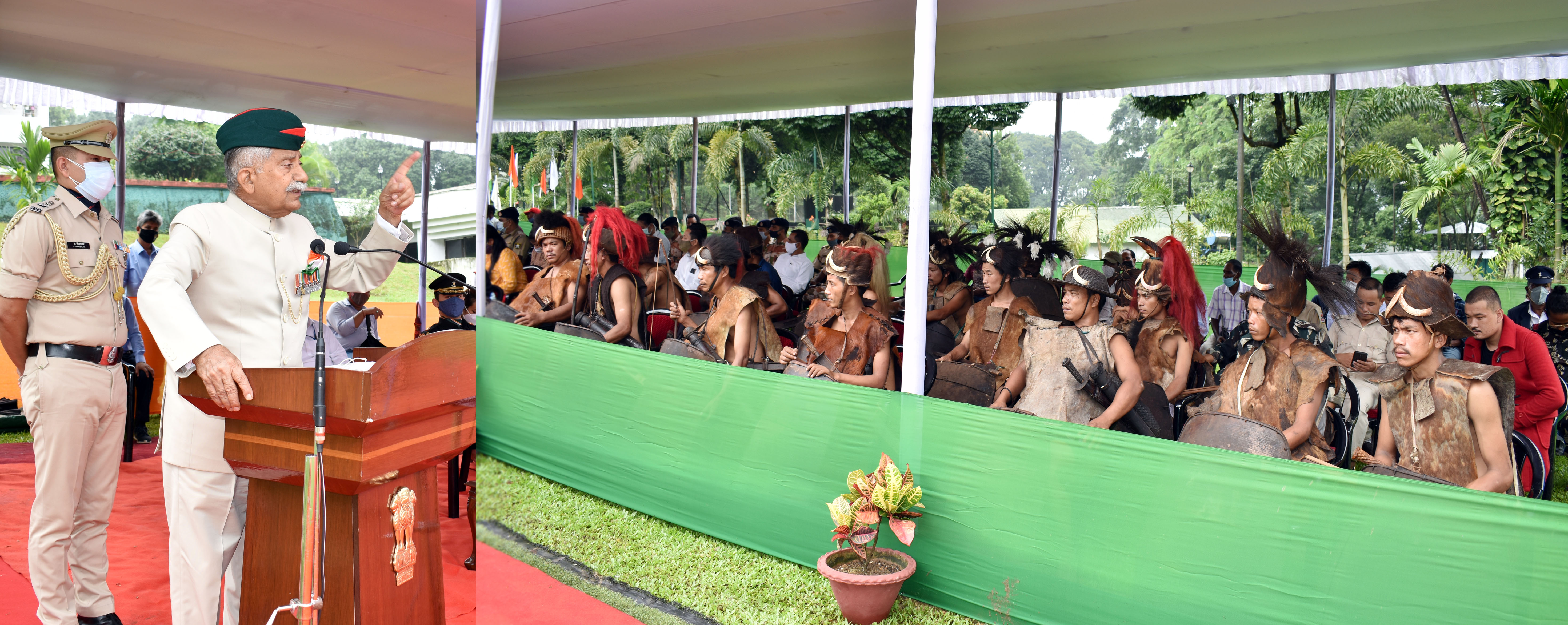 75th Independence Day was celebrated at Raj Bhavan, Itanagar