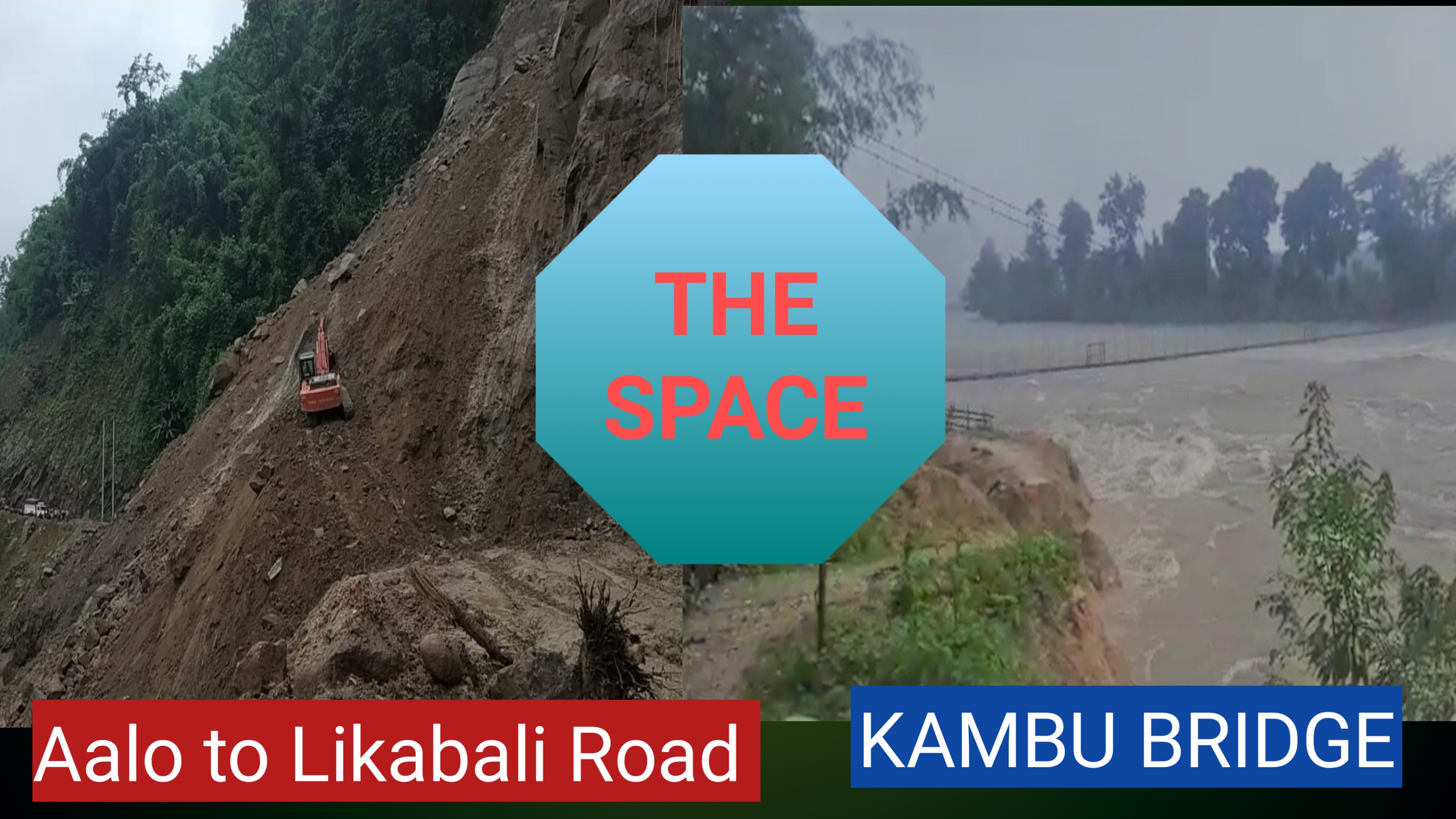 Aalo to Likabli Road  in dire need of  attention: On the other hand  the Despondent commuters reflects Moroseness over Rising water level in Kamba circle