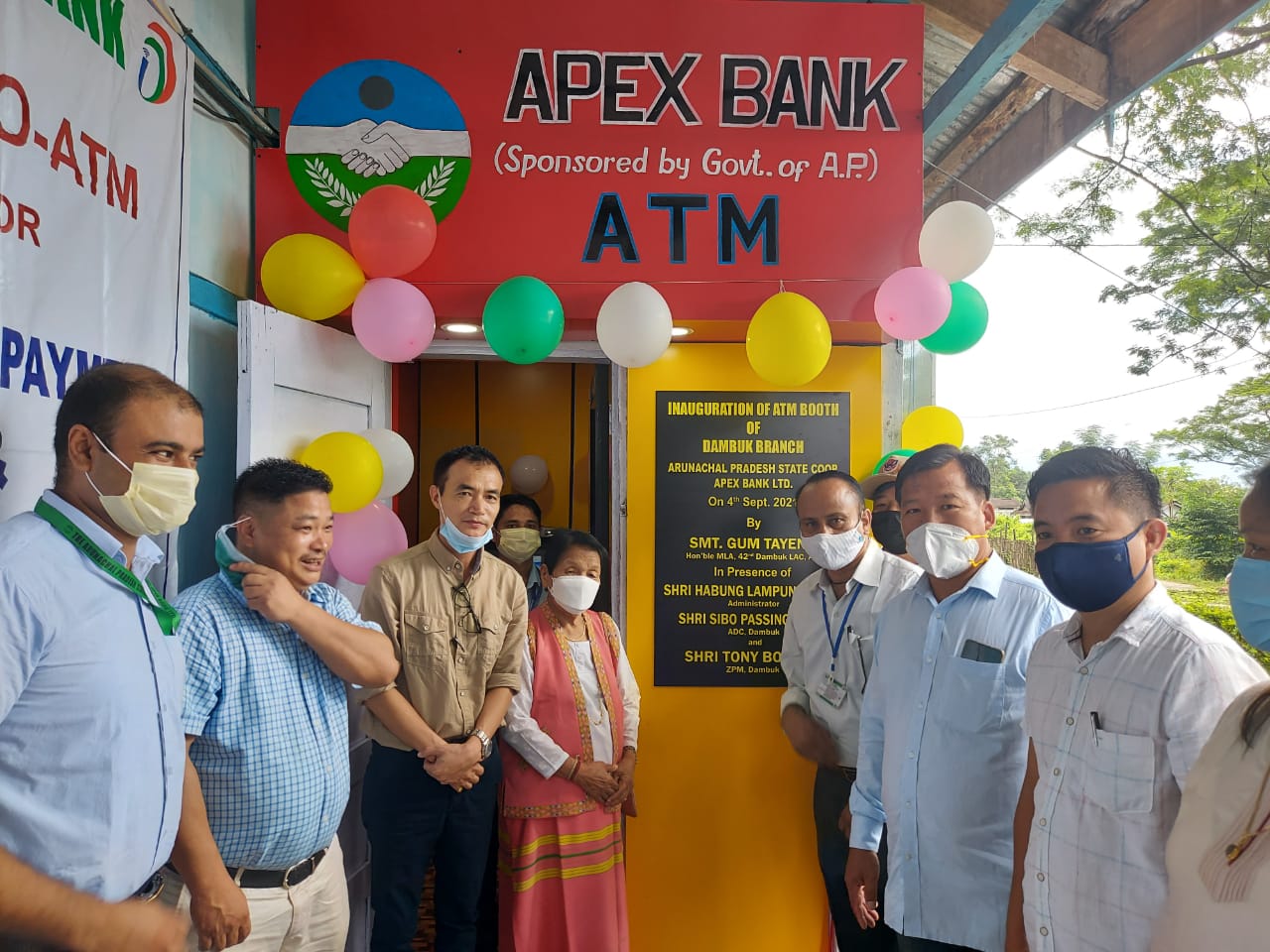  Dambuk of gets its first ATM Booth installed by Apex Bank Branch after  70 plus years of Independence.