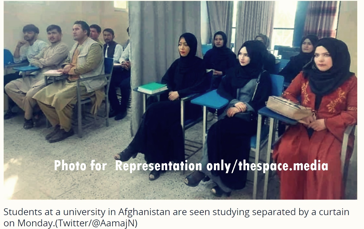 Classes Resumed in Afghanistan :the Taliban ordered women attending private Afghan universities to cover their head