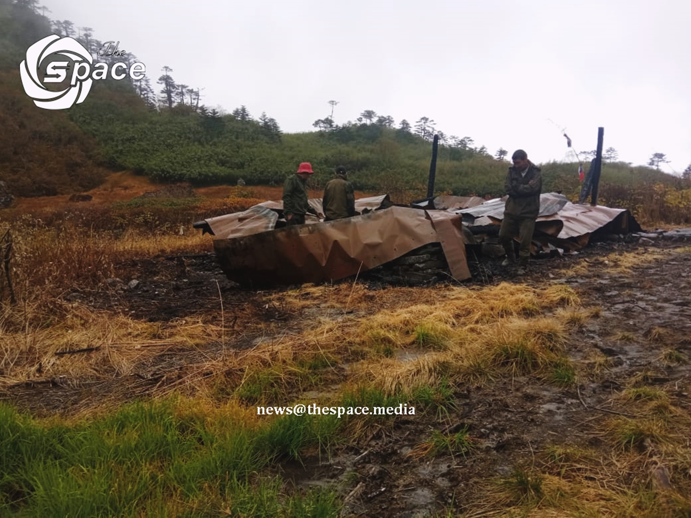 Unknown miscreant reported to have burn down the Buddhist shrine in Upper Siang district