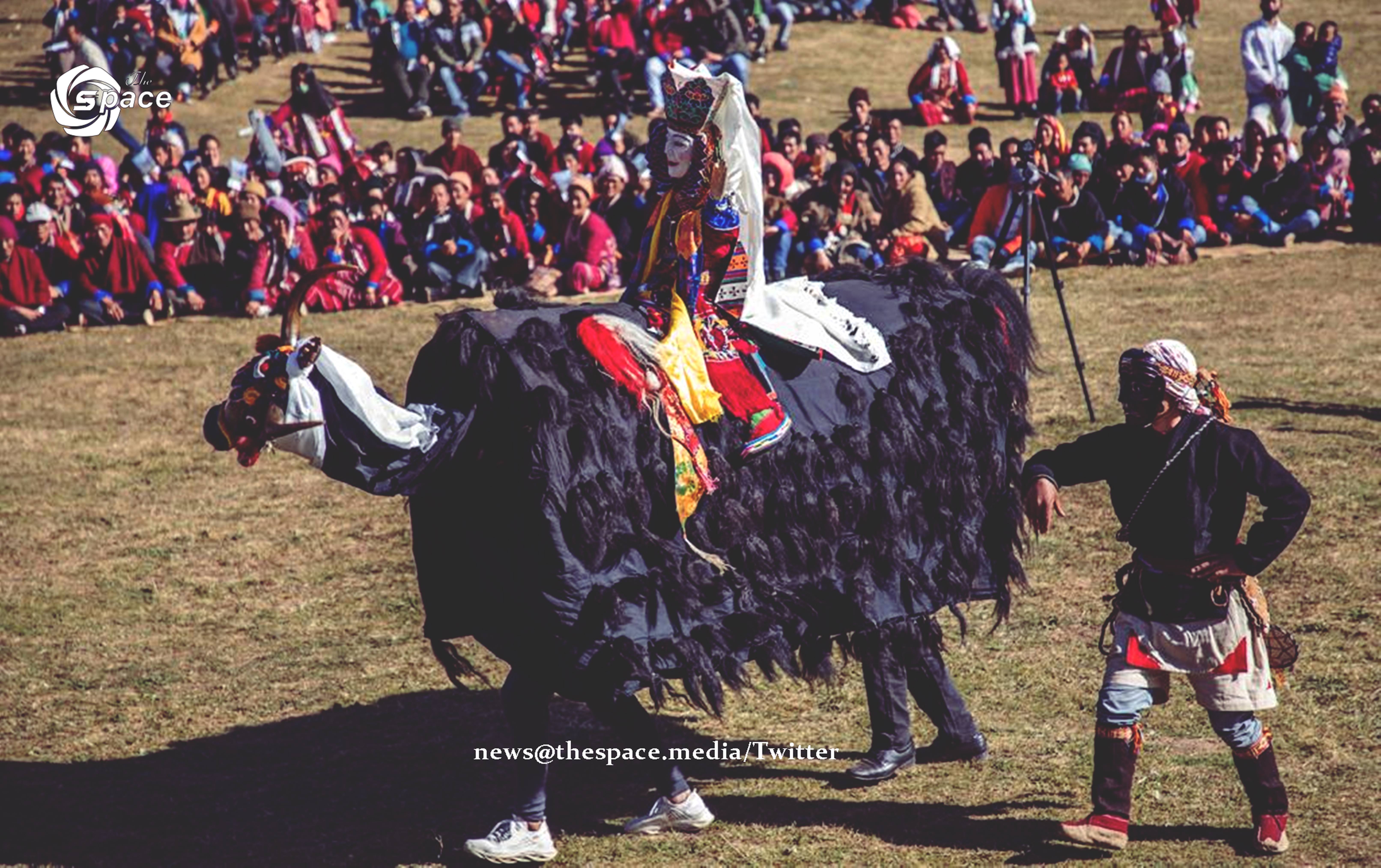 Khandu pays attention to the challenging life of high altitude Yak grazers during his visit at Lubrang's Yak Mela