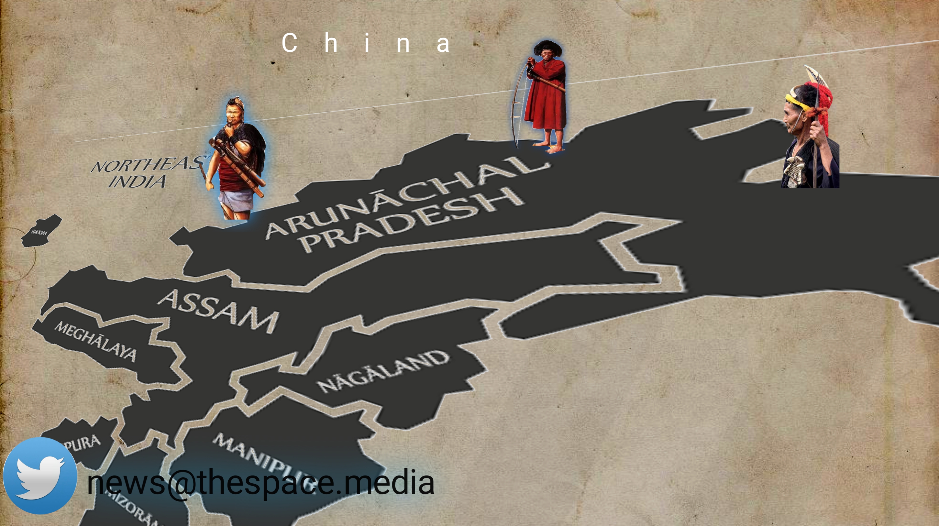 Is Arunachal Pradesh being Sandwiched by either of Neighbours?