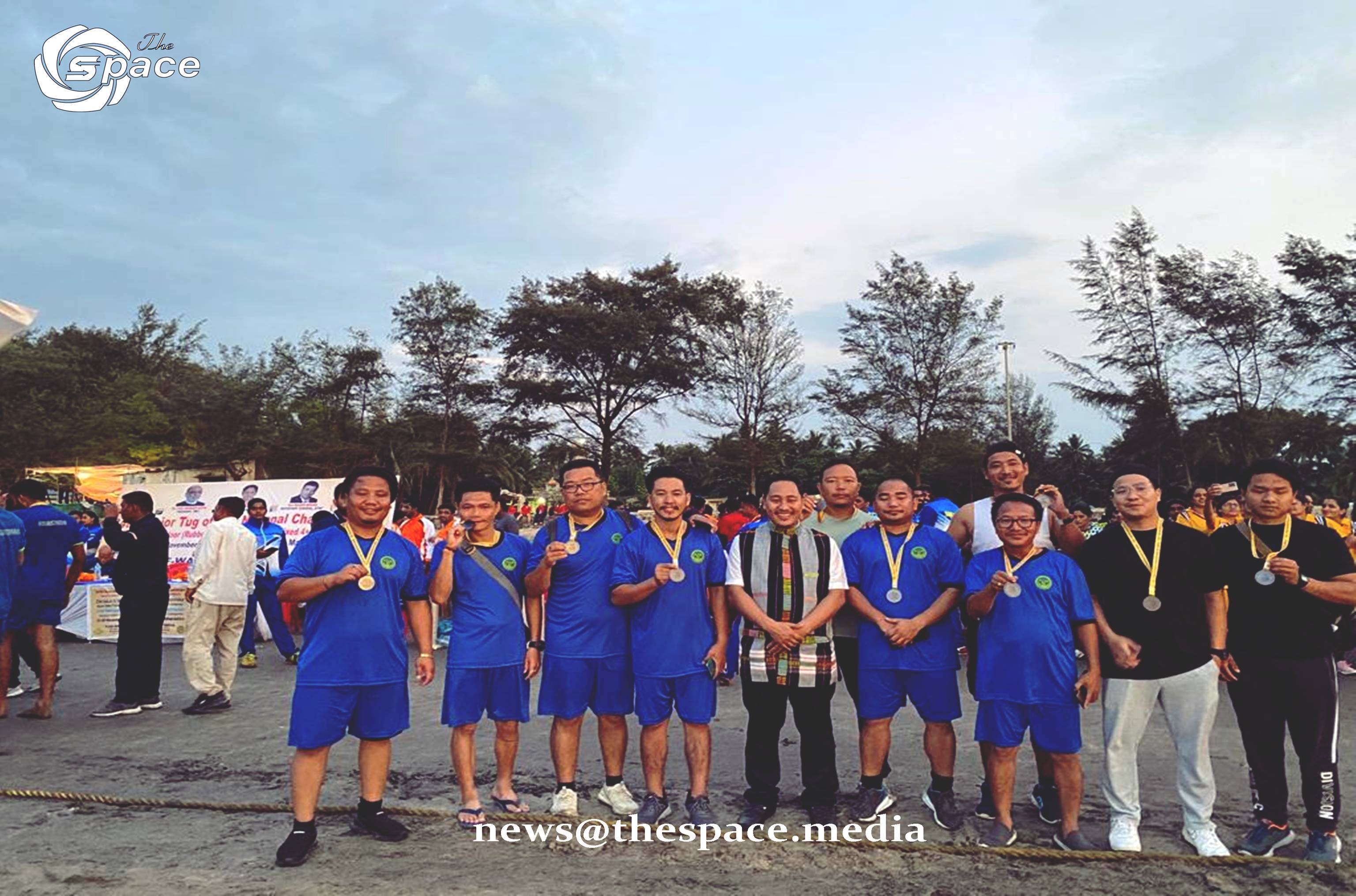 Arunachal Tug Off War team clinched Bronze in the 34th senior tug of war national championships held at  Maharashtra 