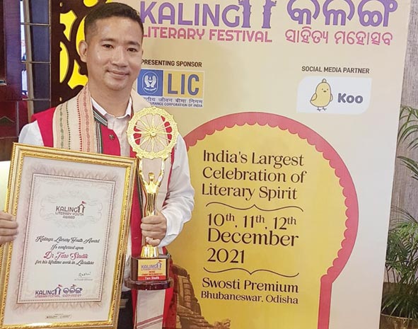 Dr. Taro Sindik conferred Kalinga Literary Youth Award- 2021