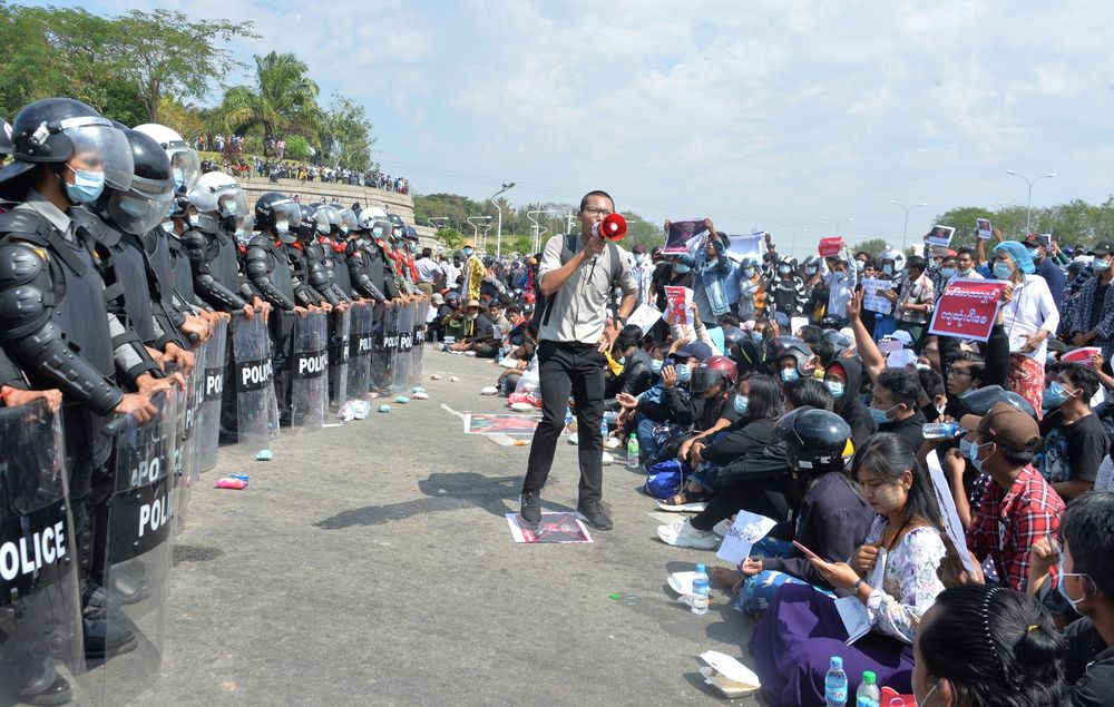 Police officers, Civil servants join protests against military rule in Myanmar