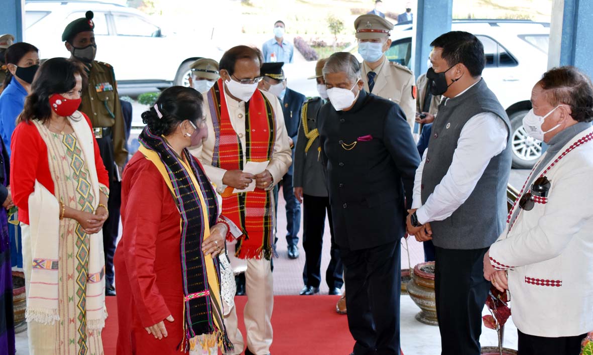 Governor of Assam  Prof. Jagadish Mukhi, who is on a four-day tour to Arunachal Pradesh, arrived at Itanagar on 31st December 2021.