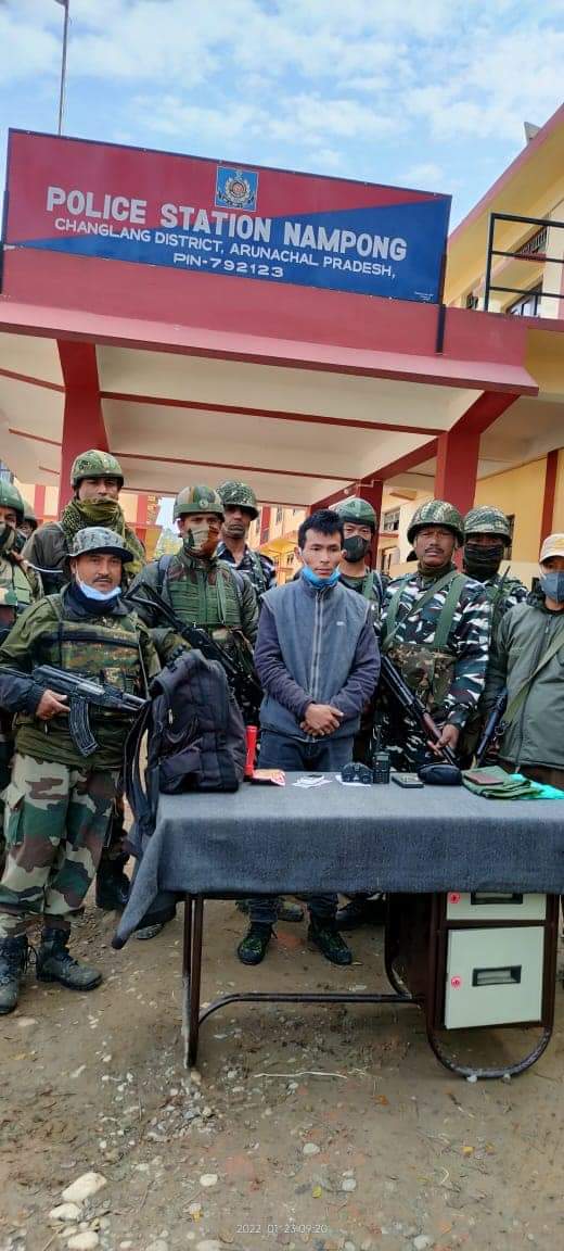 Nampong-Assam Police join forces; apprehends NSCN -K (YA) Cadre in Changlang