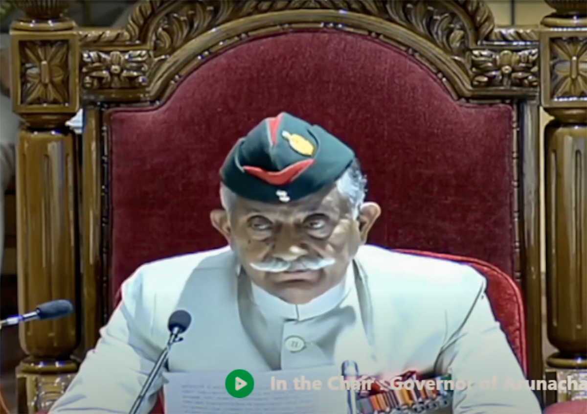 Governor addresses the ninth session of the seventh Arunachal Pradesh Legislative Assembly