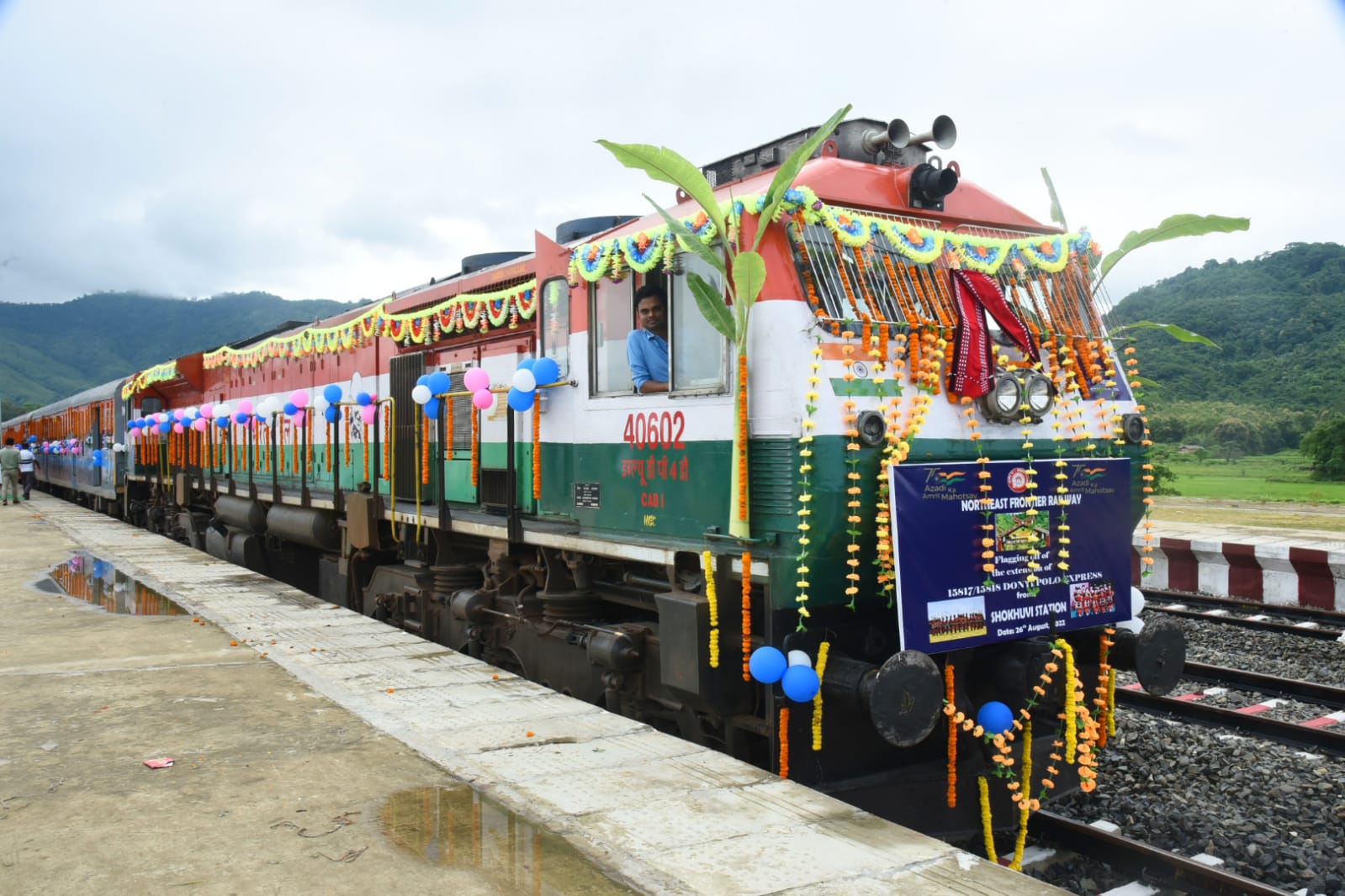 Arunachal-Nagaland gets direct railway connectivity; Nagaland CM flags off extension of Donyi Polo Express from Nagaland.