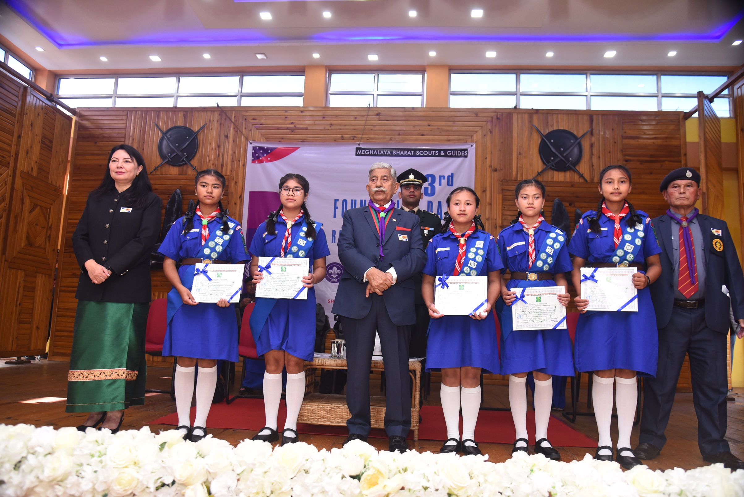 GOVERNOR INDUCTED AS THE CHIEF PATRON OF  THE MEGHALAYA BHARAT SCOUTS AND GUIDES