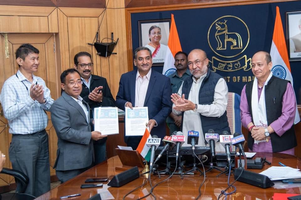 Manipur Govt signs MoU with Infosys Ltd. to improve teaching-learning activities.