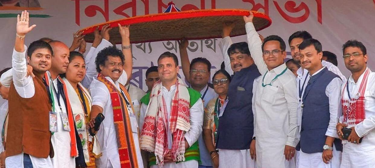 Congress leader Rahul Gandhi on campaigning spree in poll bound states