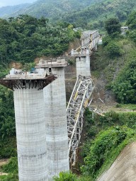 At least 17 killed after an under construction railway bridge collapsed in Mizoram. 